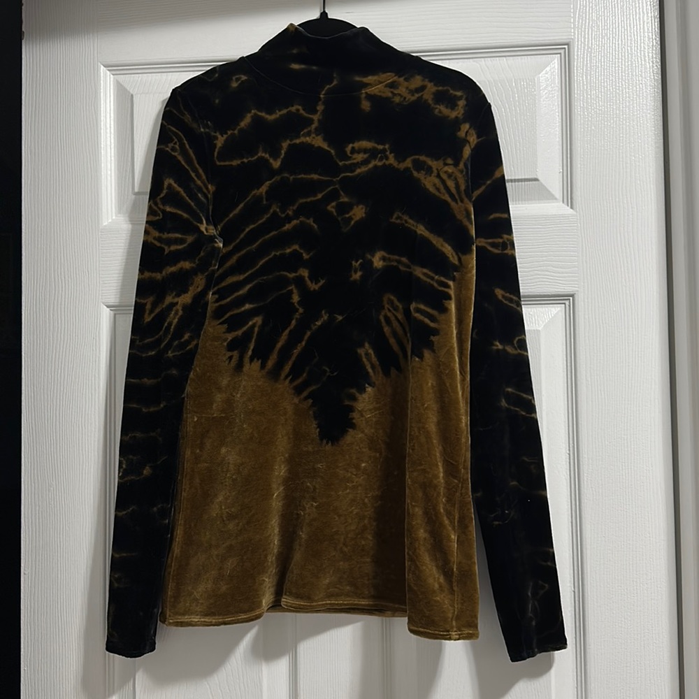 Proenza Schouler Velvet Turtle Neck Long Sleeve Top - Size M
